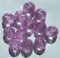 12 20mm Acrylic Faceted Light Violet